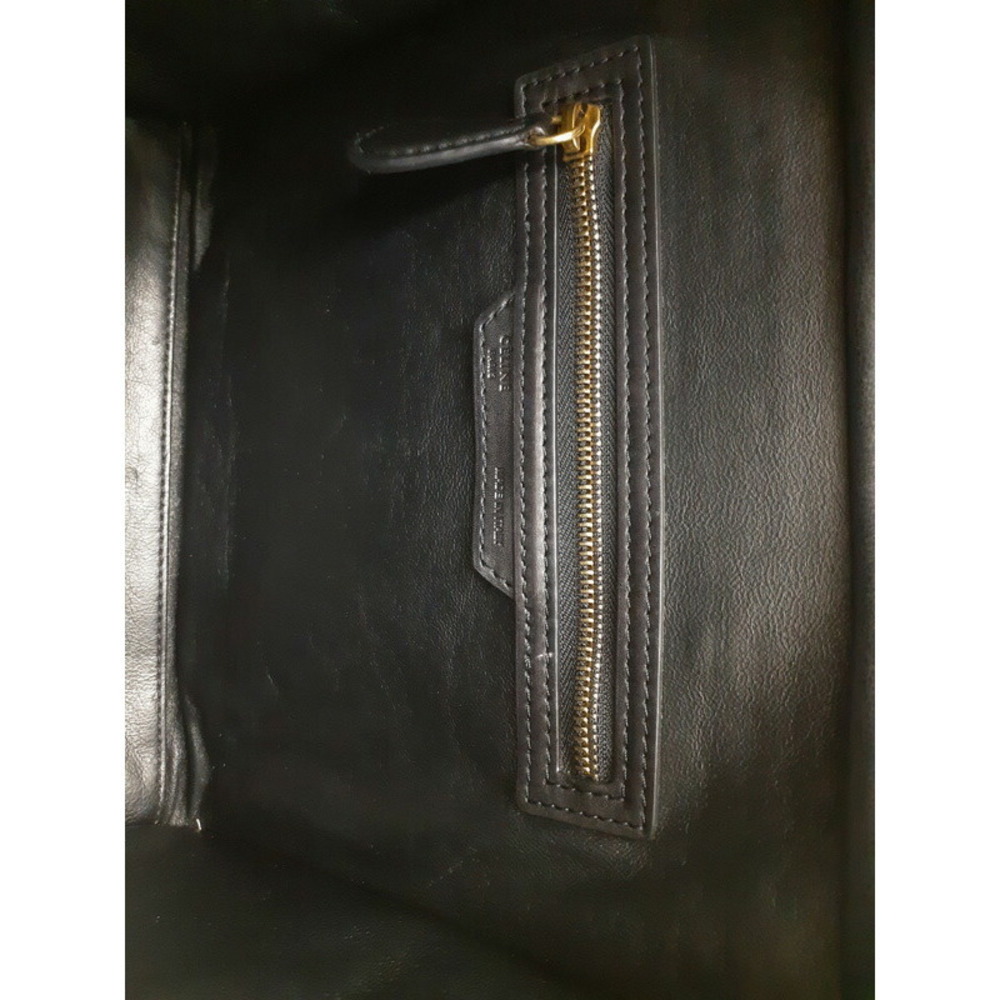 Celine Shopper Tote Calfskin Handbag Shoulder Leather - Picture 6 of 9